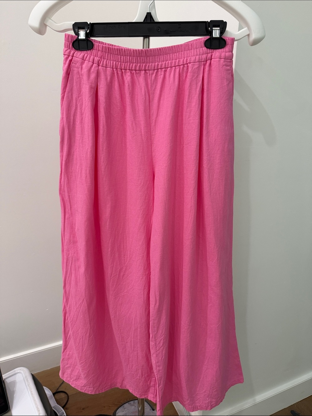 Zara Bright Pink Maxi Skirt with Elastic Waist